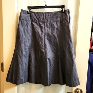 H&M Gray Midi A-Line Skirt